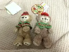 タグ付き ディズニー ダッフィー シェリーメイ 2015年 クリスマス ぬいば