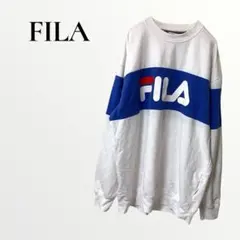 FILA フィラ トレーナー スウェット ホワイト 長袖 【L】カジュアル 春のサムネイル
