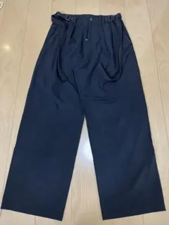 SHAREEF 黒 スラックス ベルト付き
