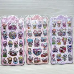 ラブブ　ぷくぷくシール　立体シール　キラキラシール⑧