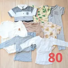 ベビー　薄手　ロンパース　まとめ売り　80