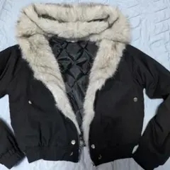 ファー付きジャケットパーカー