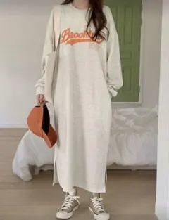 SHEIN Dazy 裏起毛 スウェット ロング ワンピース M 厚手 暖かい