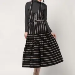 39600新品CASAFLINEアシンメトリーベアワンピース ロングワンピース 