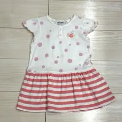 MIKI HOUSE ドット柄ワンピース 90cm