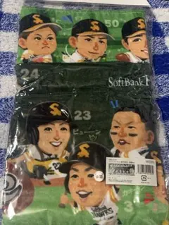 ✨新品未開封✨ソフトバンクホ－クスTVQコラボフェイスタオル✨選手集合ver✨