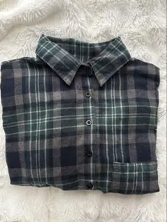 チェック柄フランネルシャツ 長袖