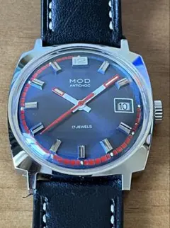 希少・1975年製】TIMEX マーリン 手巻き モアレ（ゼブラ）文字盤 