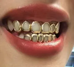 値下げしました‼️グリルズ ゴールド HIPHOP トゥースジュエリー 上下セット