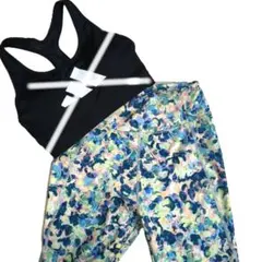 バ*ラ様 派手　個性的　ヨガウェア　スパッツ　レッグウェア　ランニングウェア　S