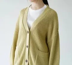 サクラ CODE TWIST COTTON カーディガン M イエロー