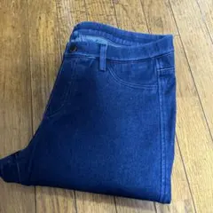 美品⭐️UNIQLO ダークブルー レギンスパンツ