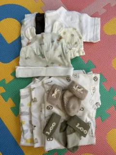 新生児 50 60 70 まとめ売り 肌着 ロンパース 帽子 靴下 セット