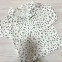 トップス　長袖　花柄