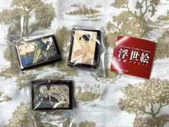 浮世絵　額縁マグネット　３点セット
