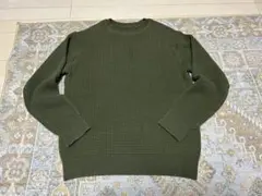 【美品】20AW uniform experiment 厚手セーター カーキ M