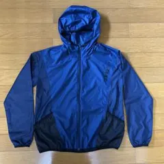 adidas neo フード付きジャケットブルーxブラック レディースL