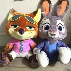 ズートピア2 スーパーラージぬいぐるみ ニック ジュディ