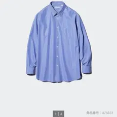 ユニクロ　+J ブロードシャツ　ストライプシャツ　Mサイズ 長袖シャツ