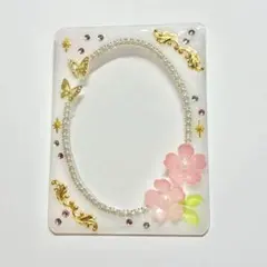 デコトレカケース　レジンケース　硬質ケース　B8 桜　春　花