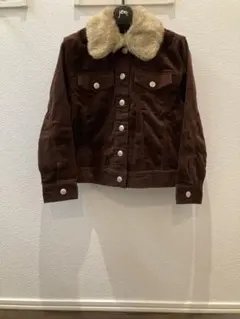 値下げ新品未使用140cm❤️クラウン 　バンビコーデュロイファー付ジャケット