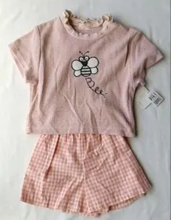 Burian (佐伯行盛)　半袖Tシャツ、チェックキュロセット　 110サイズ