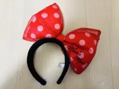 ミニーマウス リボンカチューシャ 赤