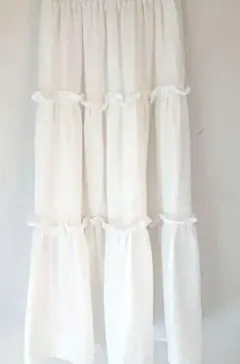 最終お値下げ Dazy ホワイト 白 ロング スカート フリル 韓国 shein