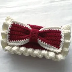 【ちゃっぴー様 専用商品】ハンドメイド 編み物 ポーチ ペンケース 筆箱 リボン