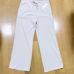 GU ジーユー　リブプルオンパンツ+EC丈長め　ナチュラル　3XLのサムネイル