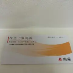 東急 株主ご優待券 有効期限2026年5月31日