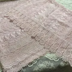 淡いピンクのレースの和装ショール　パーティにも！上品なレースショール　未使用品