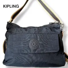 極美品★KIPLING　キプリング　ハンドバッグ　ショルダー　2way　ネイビーのサムネイル