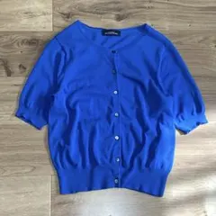 GREEN LABEL RELAXING 綿100% 洗える 半袖カーディガン