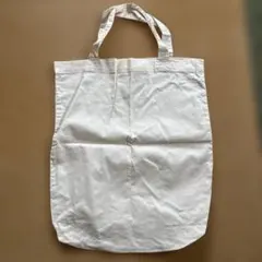 シンプル キャンバス エコバッグ ホワイト