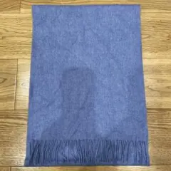 カシミヤフリンジ付きマフラー