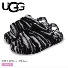 UGG サンダル ピンク レオパード 23cm もこもこ ファー - メルカリ