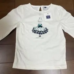 新品タグ付き！JANIE AND JACK 長袖Tシャツ　　4T 花の刺繍