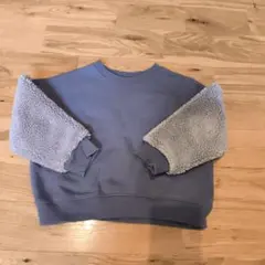フリース袖ブルートレーナー