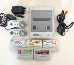 Nintendo スーパーファミコン　本体コントローラー2ソフト5つセット