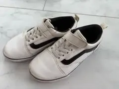 Vans スリッポン スニーカー 18cm ホワイト/ブラック