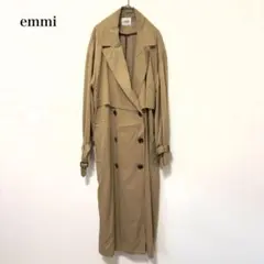 emmi エミ トレンチコート レイヤード フェミニン スタンダード ベージュ