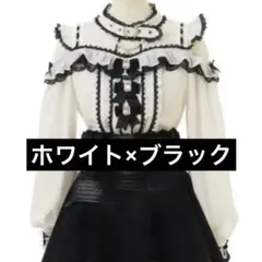 3つリボンフロントチョーカーブラウス リズリサ LIZLISA 3連リボン