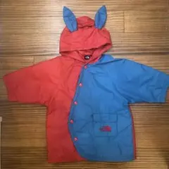 THE NORTH FACE 耳付きジャケット 赤/青　キッズ　フリー