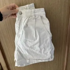 ホワイトデニム　ショーパン