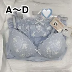 ガーリーハートバルーンブラショーツセット(サックス)