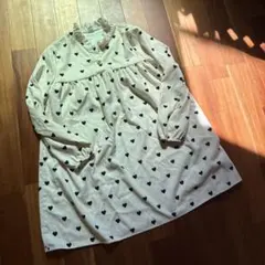 SHEIN ハート柄 コーデュロイワンピース 130cm