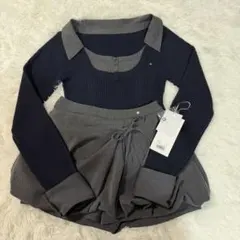 美品 andmary Mimi balloon set up navy