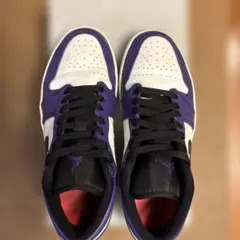 エアジョーダン1 コートパープルスニーカー27cm 箱付き