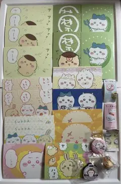 ちいかわ ポストカード ポスカ カード くら寿司 キーホルダー 缶バッジ 缶バ